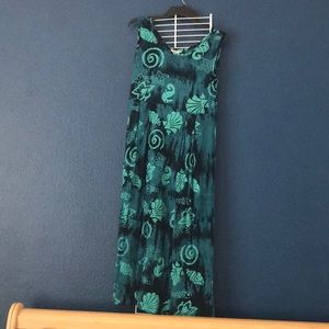 YOUNG FASHION Hawaiian Dress (Green)